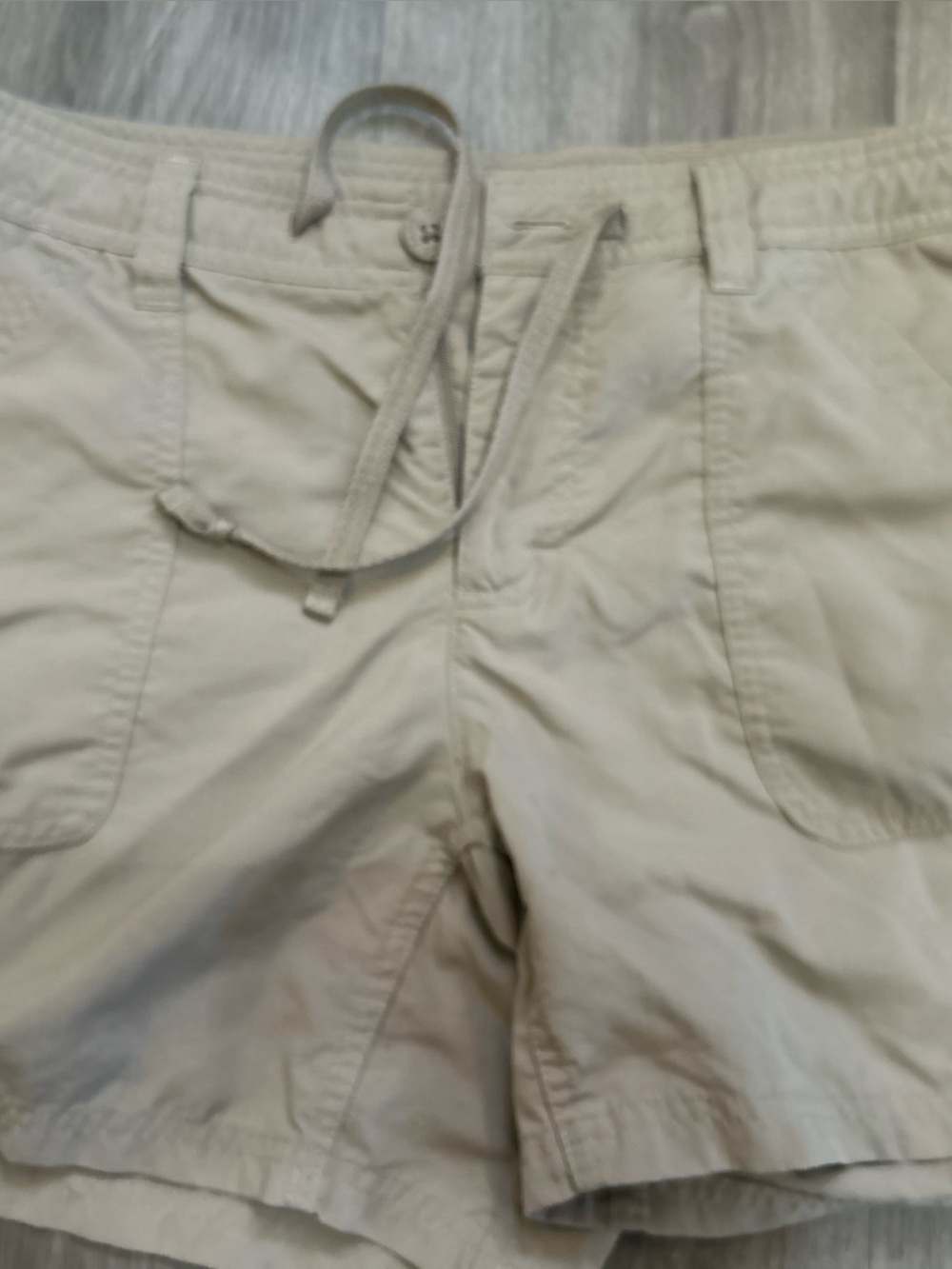 The North Face Women’s  Khaki Drawstring Athletic Shorts